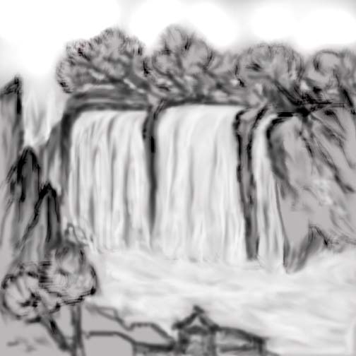 Creation of Water fall: Step 4